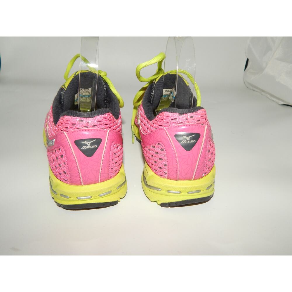 Mizuno Wave Precision 13 Women Sneaker Size 8 Pink Green - Picture 5 of 8